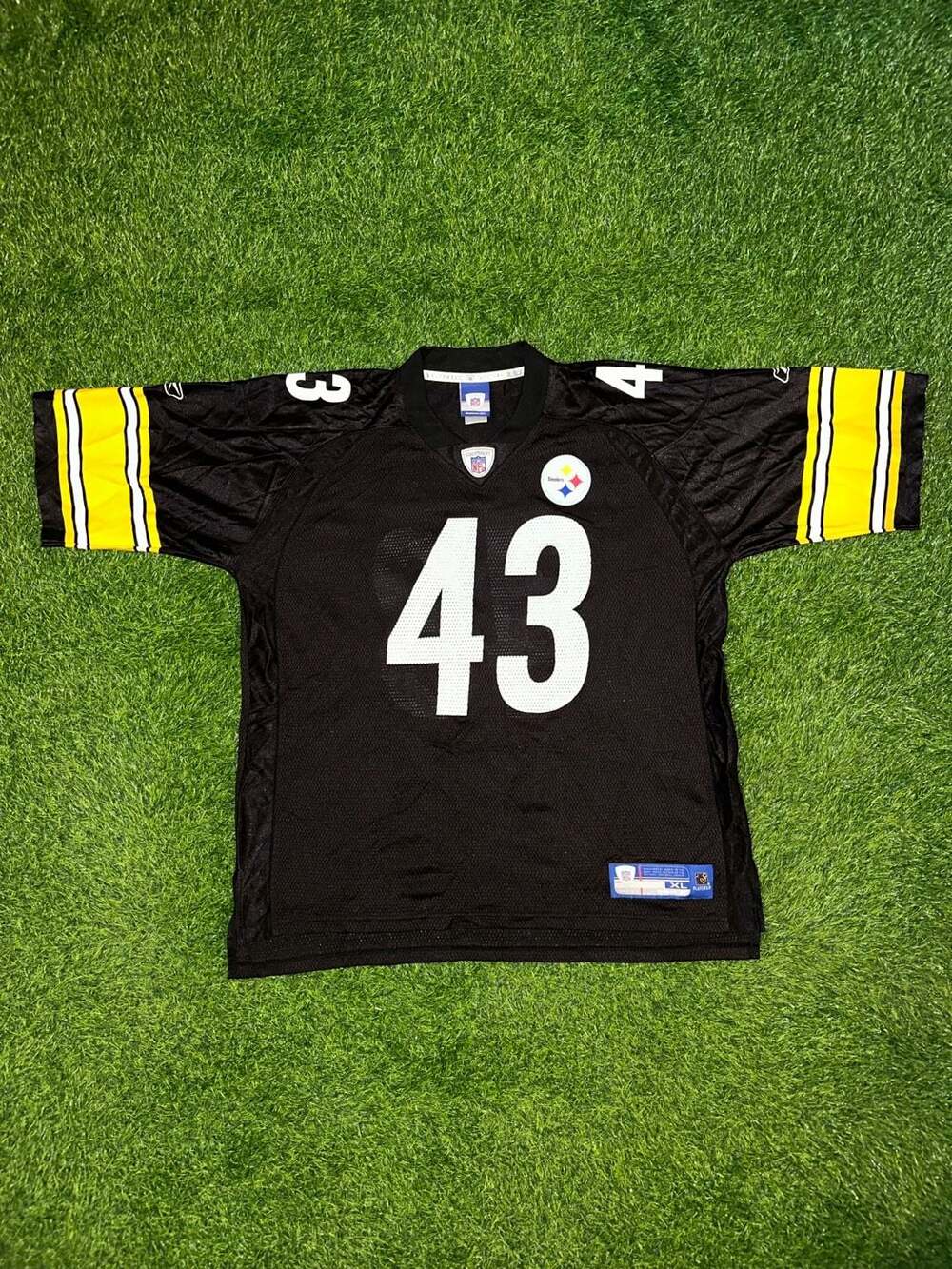 Reebok Pittsburgh Steelers Polamalu 43 Jersey Size XL